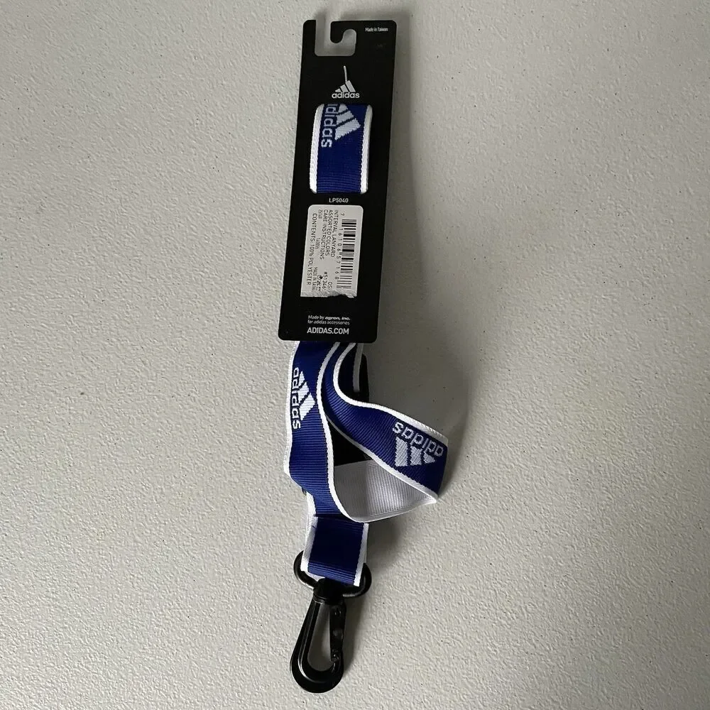 Adidas Interval Key ID Lanyard Blue, Athletic, One Size